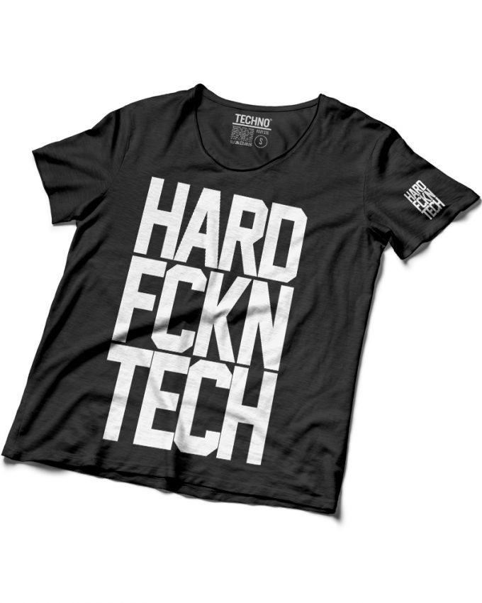 HARD FCKN TECH Férfi Póló fekete