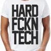 HARD FCKN TECH Férfi Póló Fehér