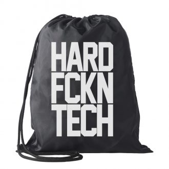 HARD FCKN TECHN Hátizsák fekete