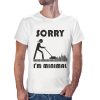 Sorry I m Minimal Techno Style Férfi Póló fehér