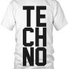 Techno Póló férfi fehér