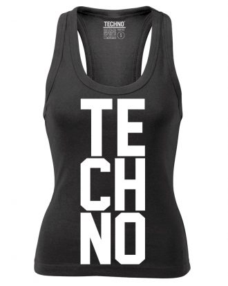 TECHNO Női Trikó Fekete