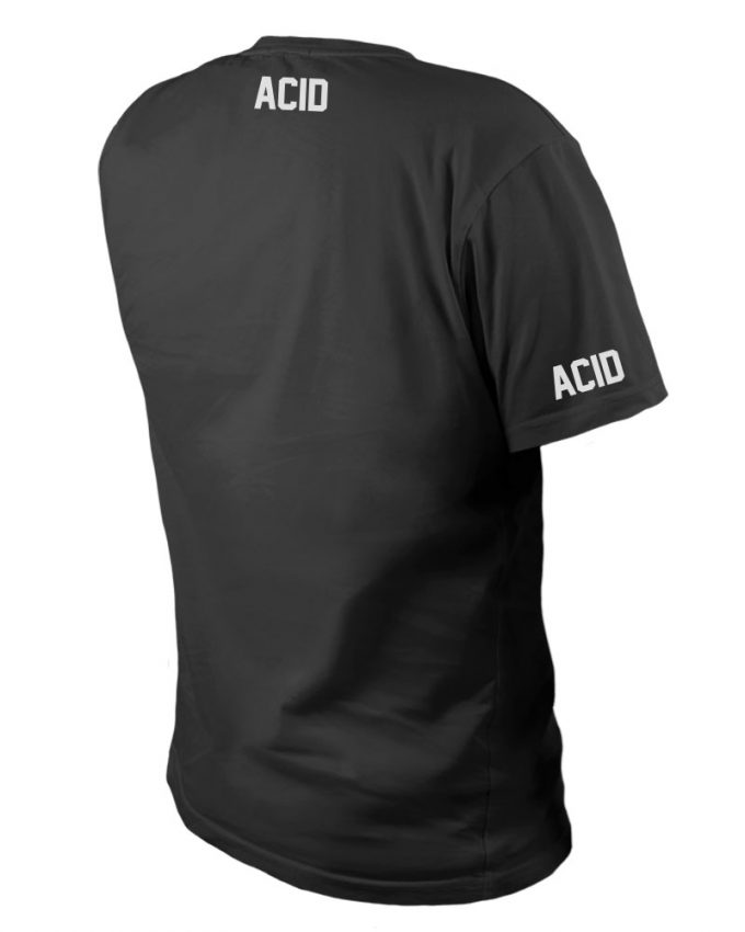 acid póló férfi fekete hátulja
