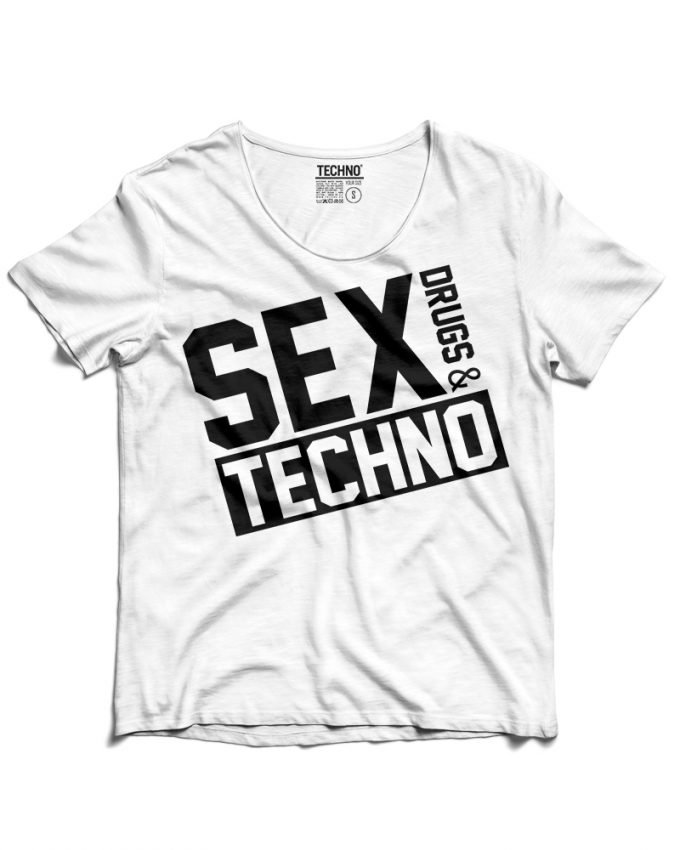 SEX, DRUGS & TECHNO Férfi Póló