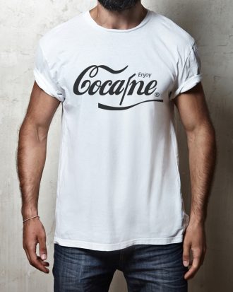 Cocaine Férfi Póló Fehér