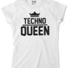 TECHNO QUEEN Női Póló Fehér