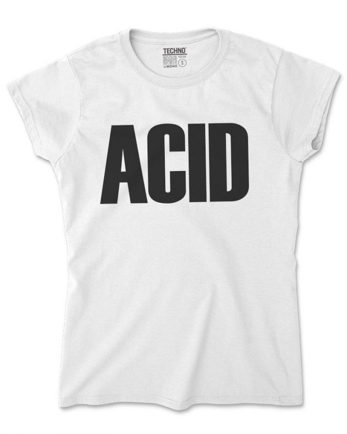 acid női póló fehér