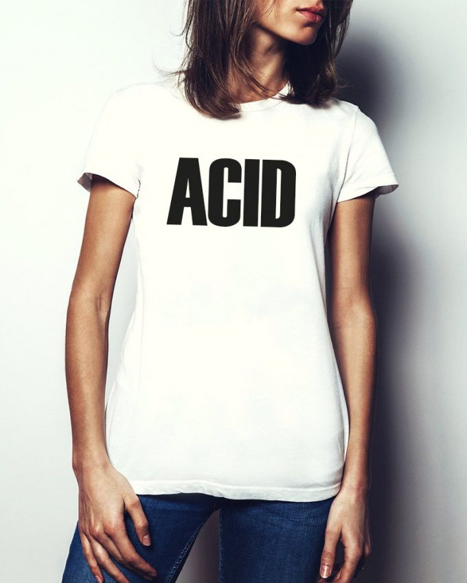 acid női póló fehér