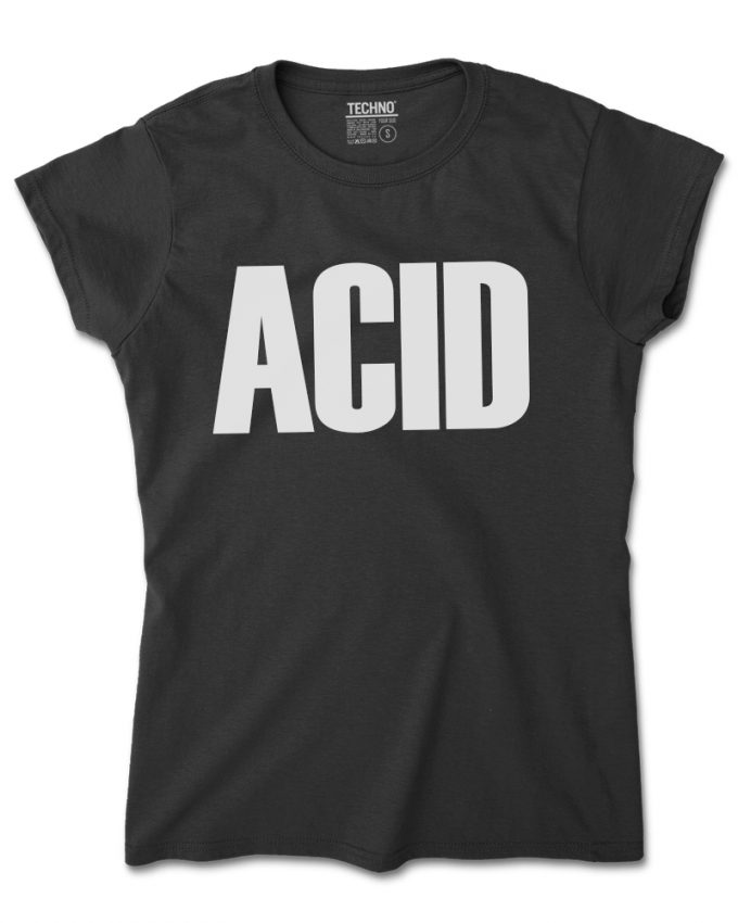 acid női póló fekete
