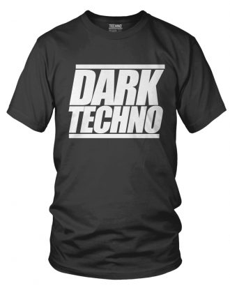 DARK TECHNO Férfi Póló Fekete