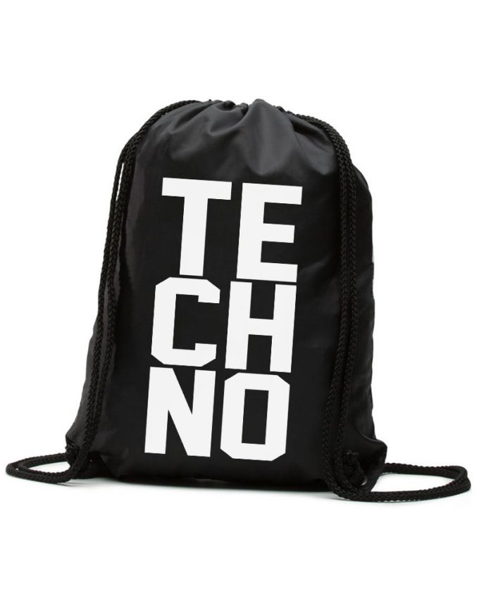 TECHNO Hátizsák fekete