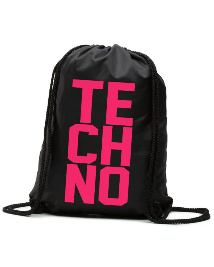 TECHNO Hátizsák neon pink