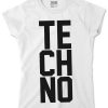 Techno női póló fehér