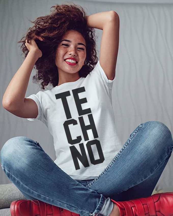 Techno női póló fehér