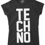 Techno női póló fekete