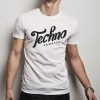 TECHNO FANATIC Férfi Póló fehér