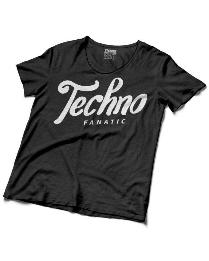 TECHNO FANATIC Férfi Póló fekete