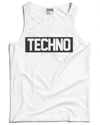 Techno férfi trikó fehér