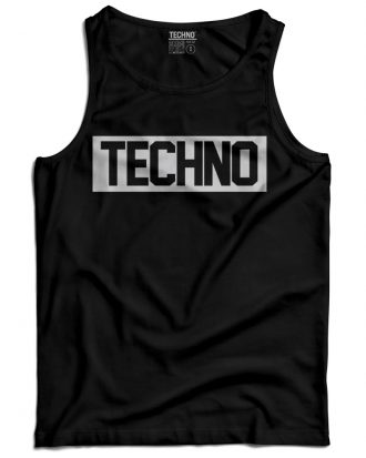 Techno férfi trikó fekete