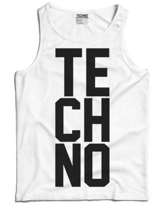 Techno férfi trikó fehér