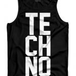 Techno férfi trikó fekete