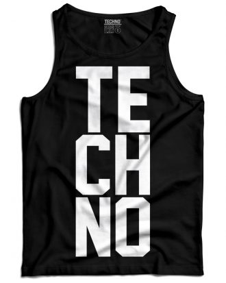 Techno férfi trikó fekete