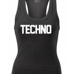 Techno trikó női fekete