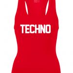 Techno trikó női piros