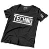 TECHNO line férfi póló fekete