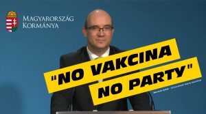 no vakcina, no party Maruzsa Zoltán köznevelésért felelős államtitkár