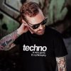 techno - is not a genre, it's a philosophy Férfi Póló fekete